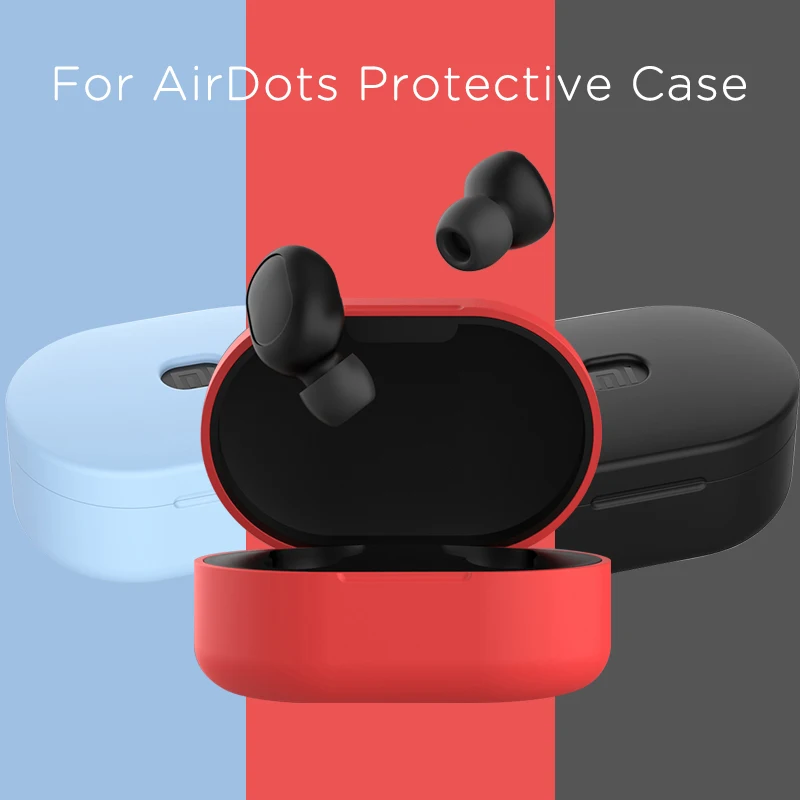 Беспроводной Bluetooth наушники TWS зарядный чехол для Redmi Airdots гарнитура силиконовый