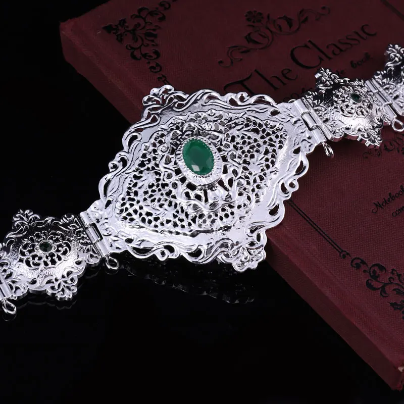 

Moroccan Bride Waist Chain with Complete Rhine Stone Algerian Abaya Belt In Gold Adjustable Dubai Luxury Wedding Gift