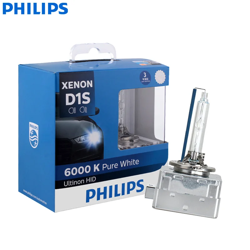 D1S Philips Ultinon HID Xenon D1S D2S D2R D3S D4S WXX2 35W 6000K холодный белый светильник, ксеноновый головной светильник, автомобильные лампы - Испускаемый цвет: D1S