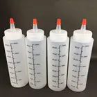 Пластиковая бутылка для соуса с игольчатым носиком, 1 шт., 250 мл, с герметичной крышкой, для салата, кухонные принадлежности