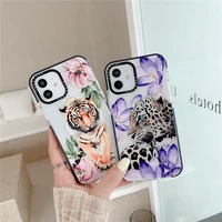 clear phone case for iphone 12 mini 11 pro max xr x xs 7 8 plus se 2020 coque fashion animal pattern slim shockproof back cover