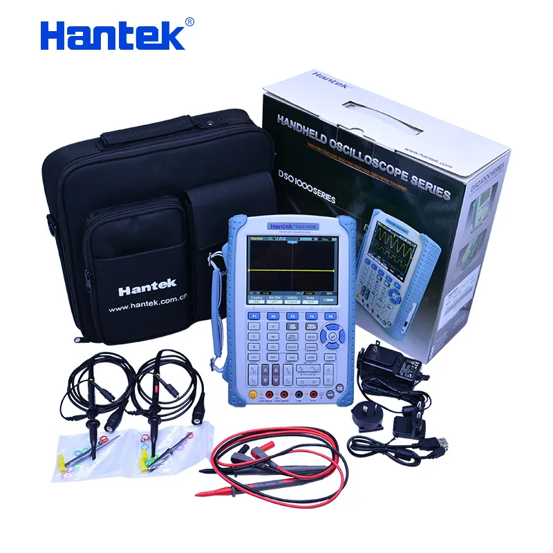 Hantek DSO1102B портативный сильный цифровой осциллограф/мультиметр 100 МГц полоса