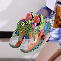 summer fashion 2021 new thick net hole mesh breathable hollow joker casual sneakers