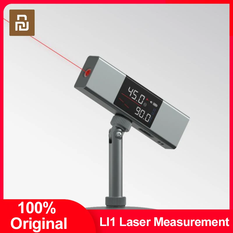 New 2021 DUKA LI1 Laser Protractor Digital Inclinometer Angle Measure 2 in 1 Level Ruler Type-C Charging Measurement | Бытовая техника