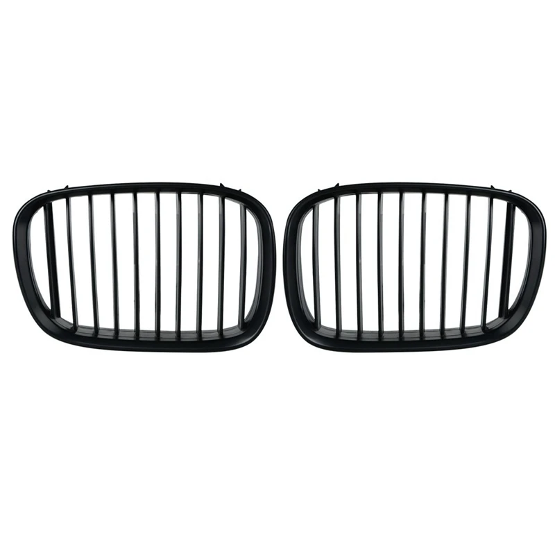 Матовая Черная передняя решетка решетки для почек замена BMW 5 серии E39 518 520 523 525 528
