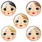 TAFREE 12 мм15 мм16 мм18 мм20 мм25 мм стеклянные кабошоны купольная плоская задняя часть DIY новая Смешанная кожа текстура узор ювелирные изделия TX242