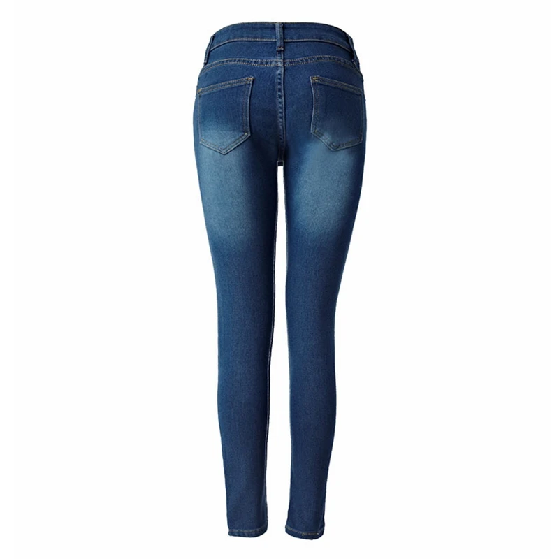 Горячая Распродажа джинсы для мам высокая талия офисные женские джинсовые штаны