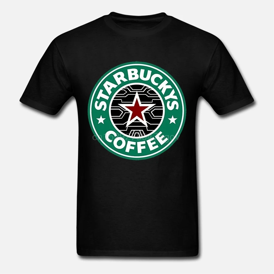 Bucky Barnes Зимний Солдат Кофе Мужская футболка черные модные хлопковые топы Размер