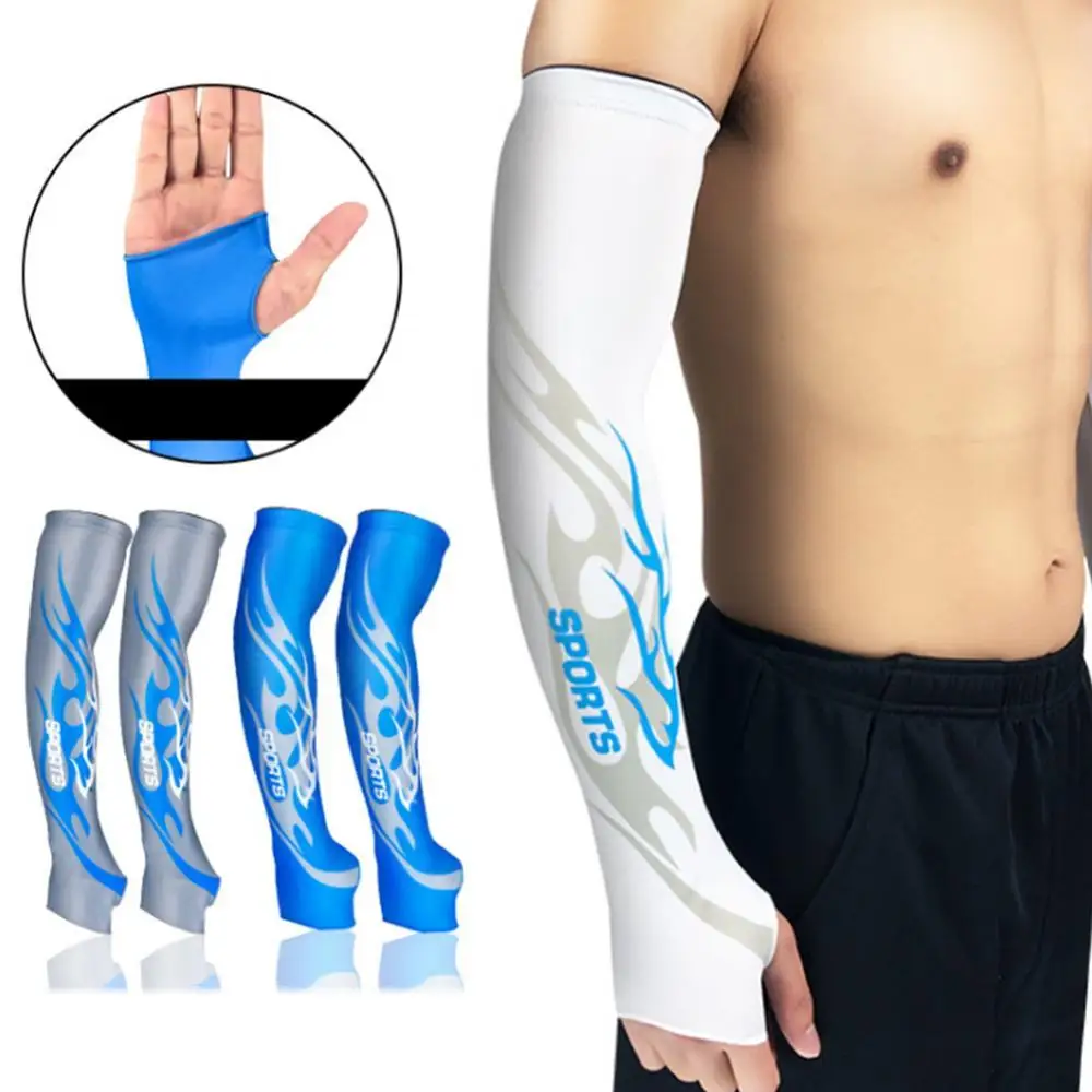 

1 Pair Spandex Arm Sleeves Breathable Cooling Arm Sleeves Cover Comfortable Unisex Sun Protection for Riding Climbing Fishing