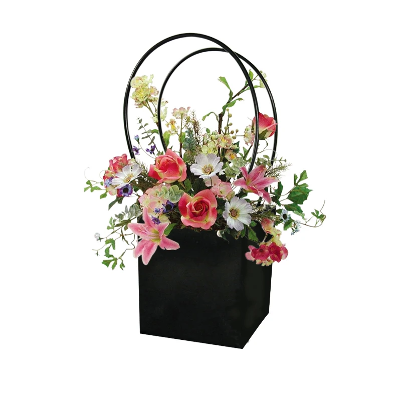 

Wedding Flower Portable Floral Bag Home Desktop Deco Gift With Handle Box Flowers Wrapper Baby Shower Supplies Birthday Deco