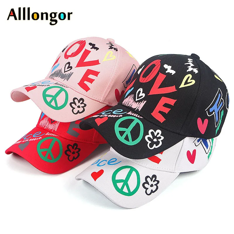 Кепка бейсболка женская с мультяшным принтом Модная хлопковая в стиле хип хоп