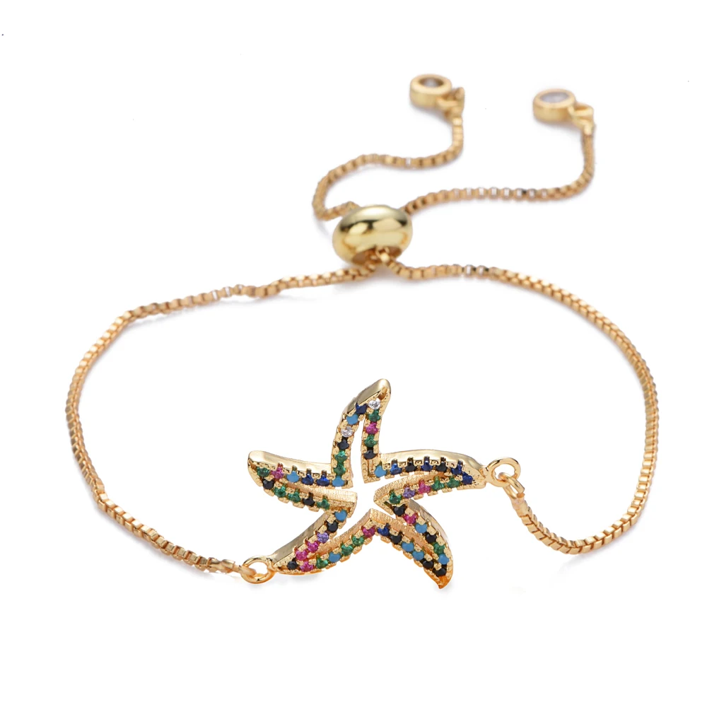 1JYX, новинка, pulseira mujer moda, прозрачный кристалл, золото, браслеты с подвесками, браслеты для женщин, дерево жизни, регулируемый браслет, ювелирное изделие, подарок - Окраска металла: B1327-G