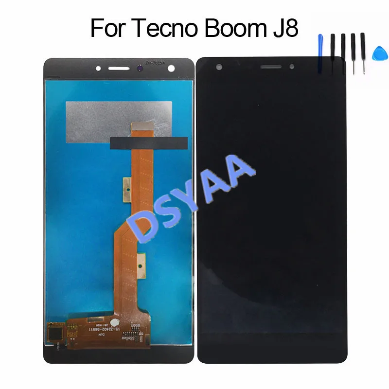 5 дюймовый ЖК-дисплей для Tecno Boom J8 с сенсорным экраном дигитайзер Ремонт мобильных