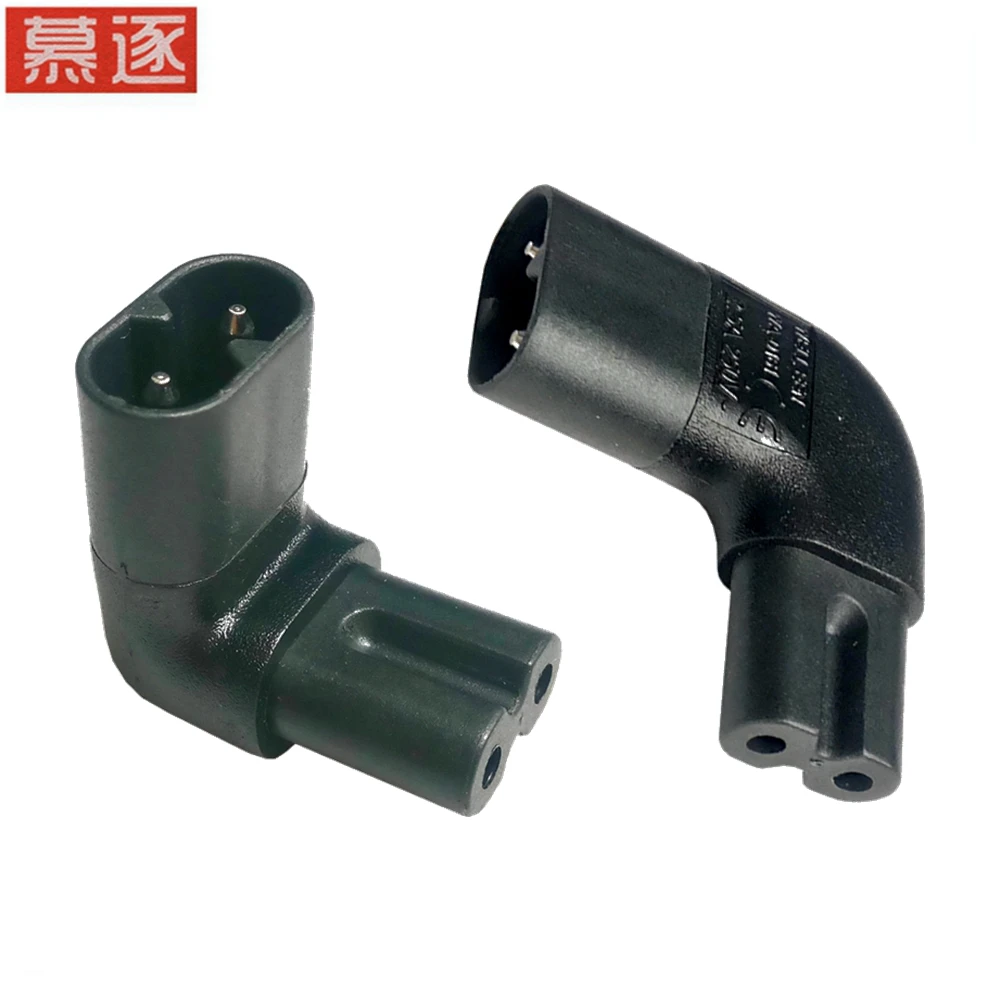 1 шт. прямоугольный адаптер питания переменного тока IEC 320|Компьютерные кабели и