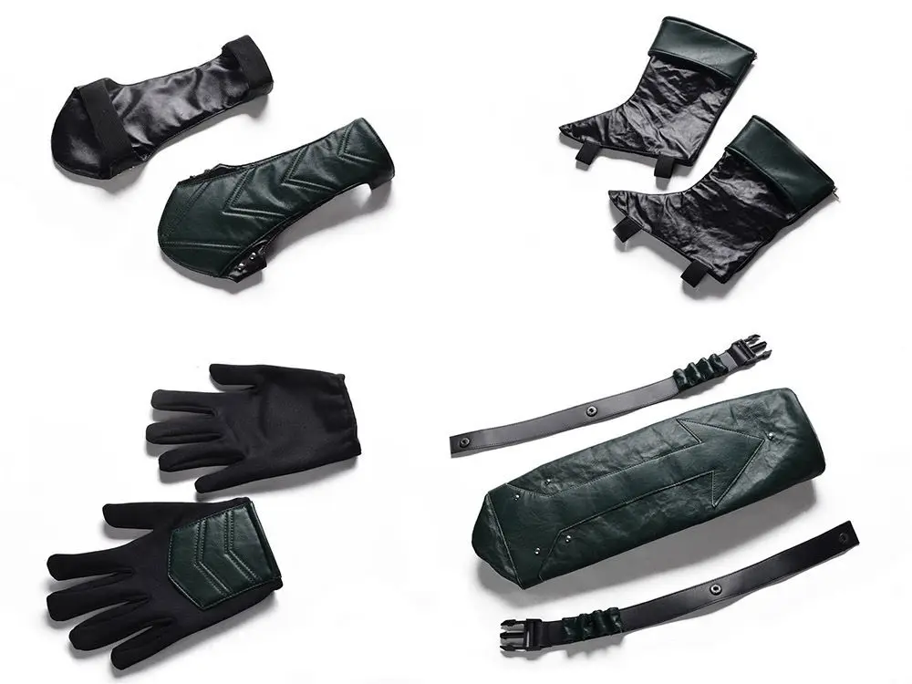 Зеленая Стрела сезон 4 Карнавальный костюм супергероя Оливера королевы кожаный