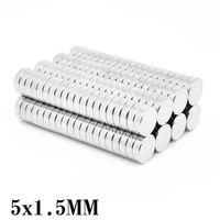 5010020050010002000pcs 5x1 5 thin small round strong powerful magnets 51 5mm neodymium powerful strong magnets disc 51 5