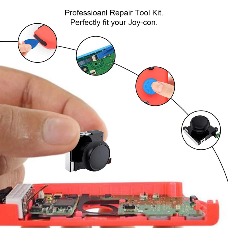 2 шт./упаковка запасной 3D-Джойстик Joycon ABLEWE Набор для ремонта аналогового стика Joy