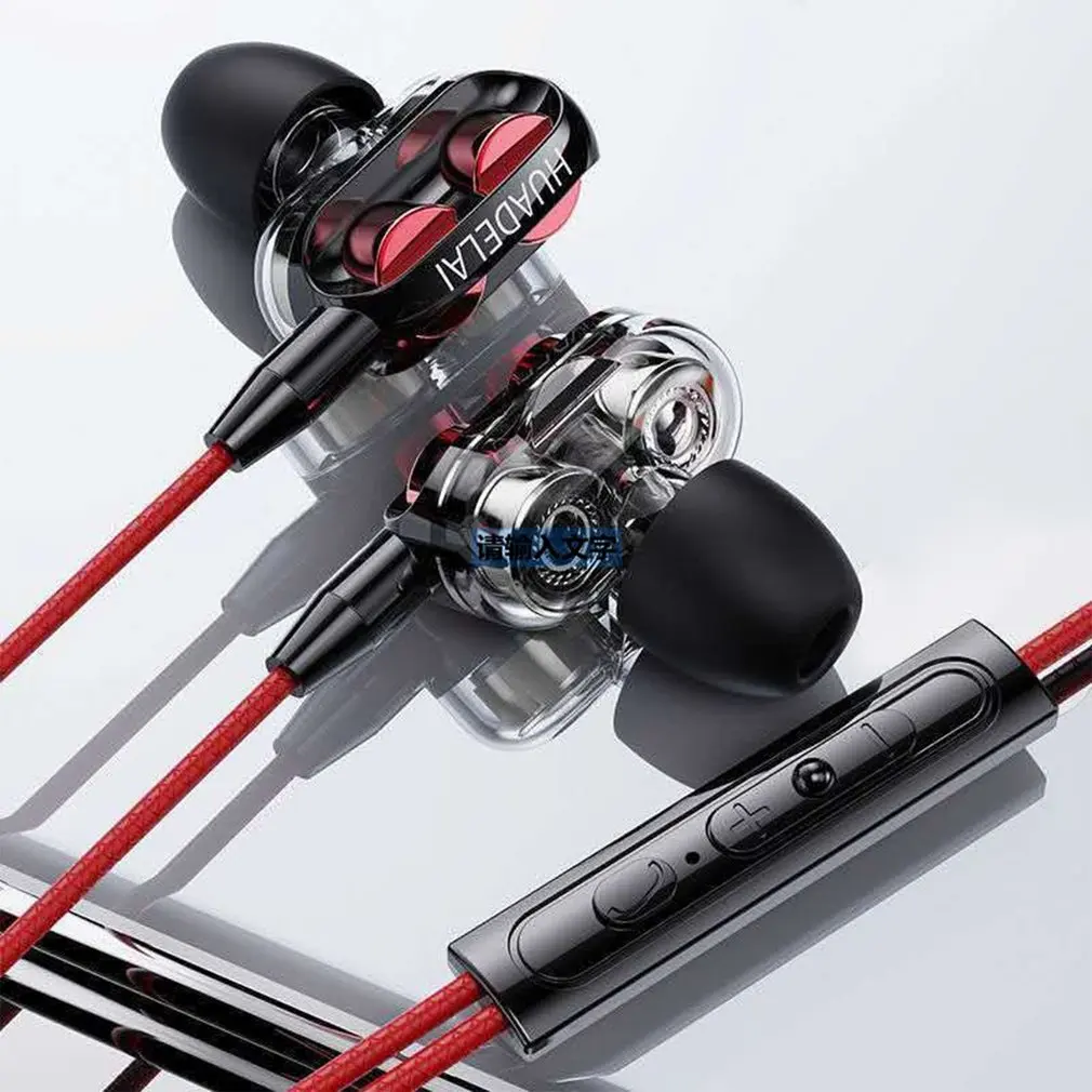 

3.5mm Wired Headphones With Bass Earbuds Stereo Music And Sport Gaming Headset With Mic