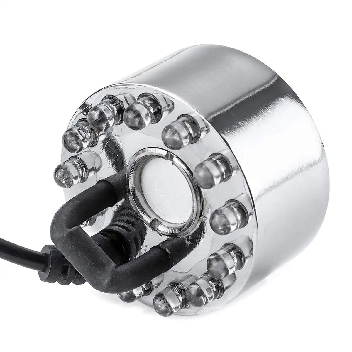 350ML/H 12 Led Light Ultrasonic Atomizer Humidifier With US/EU Plug/ No plug Water Fountain Pond Head Air | Бытовая техника