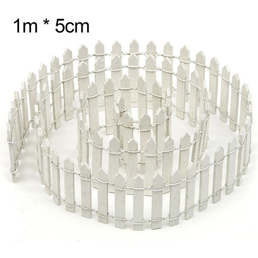 Деревянный забор Горшечное растение ландшафтный декор аксессуары миниатюрный