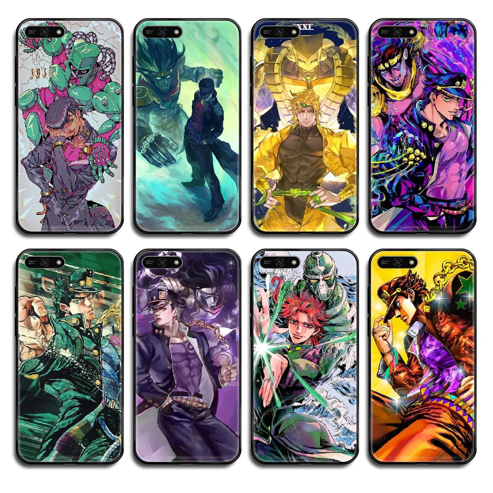 Чехол для телефона JoJo Bizarre Adventure Anime чехол Huawei Honor Mate 5 6 7 8 9 10 20 30 A C X Lite Pro Черный