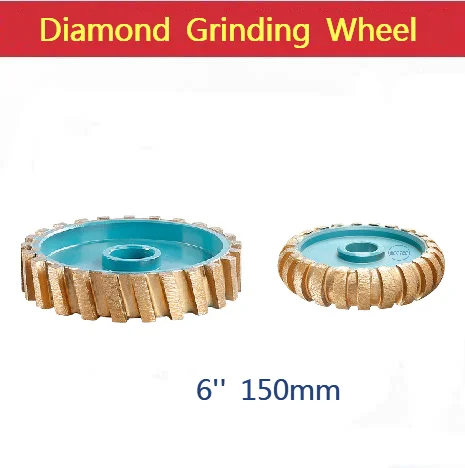 6'' inches Diamond Flat/Roman Calibrating Milling Wheel CNC Diamond Sintered Profile Round | 150mm Arc/Flat Edge Grinding Discs