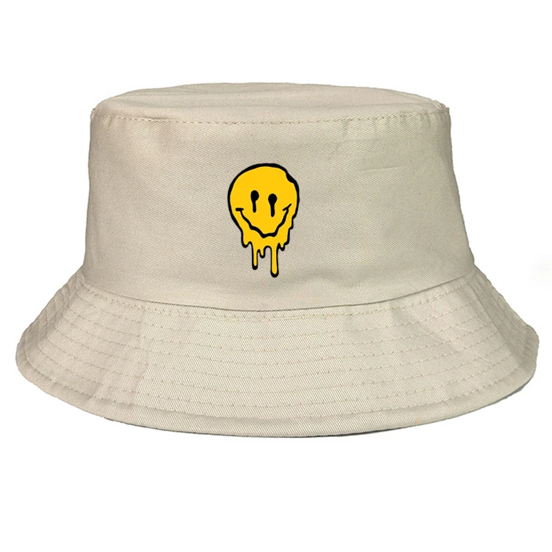 2019 забавная шляпа-ведро со смайликом для мужчин и женщин шапка рыбалки брендовая