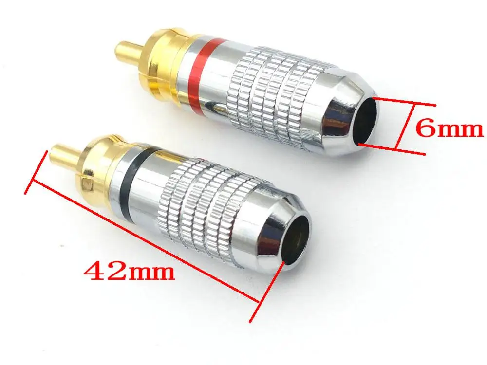 Медные Аудиоразъемы RCA для пайки|connector female|connector 10connector plug |