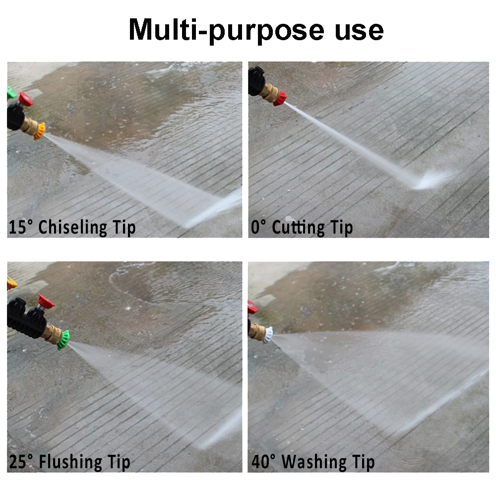 

High Pressure Washer Metal Jet Lance For Karcher K2-K7 Sprayer Lance Extend Rod Gun 1/4 Quick Adjustable Nozzle For Car Washing