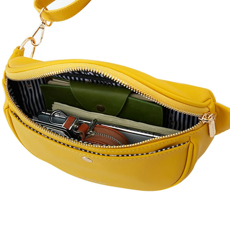 Брендовая Дизайнерская Женская поясная сумка из синтетической кожи забавная