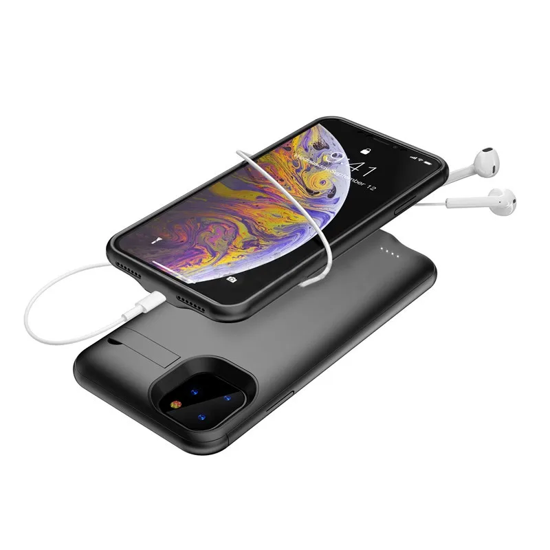 Портативный внешний аккумулятор для iPhone 11 Pro Max чехол с дополнительным