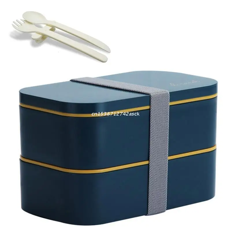 

Bento Box Lunch Boxes with Reusable Cutlery Set 2-Tier Leakproof Insulated Dropship