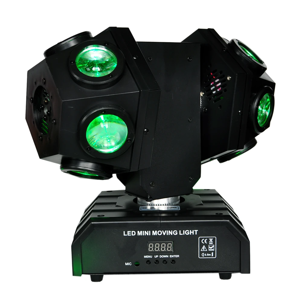 Новейший светодиодный супер-луч миниатюрный вращающийся головной светильник с