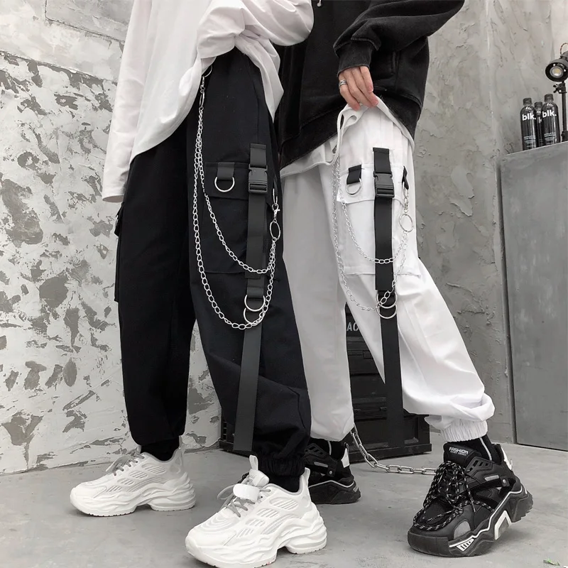 

Women's Gothic Trousers Autumn Mens Sportswear Loose Hip Hop Streetwear Cool Sweatpants Pencil Pants Funny Korean Punk Pant