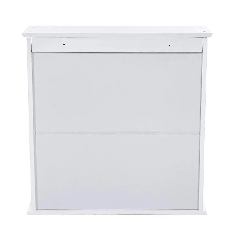 

New Multifunctional Storage Shelf with Mirror Cabinet Wall Mounted Toilet Washstand Bathroom Mirror Cabinet With Two Doors HWC