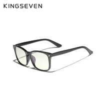 kingseven 2 pack blue light blocking glasses fashion square nerd eyeglasses hinges anti blue ray computer game glasses womenmen
