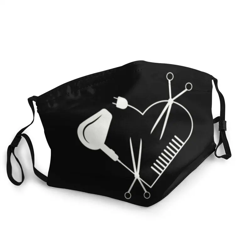 

Парикмахерский парикмахер сушилка для волос в форме сердца ножницы Расческа маска дышащий парикмахерский подарок маска для лица Защитная ...