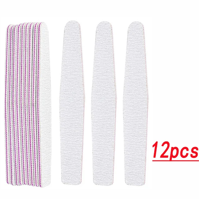 12 PCS 5 шт./лот 100/180 шлифовальный буферный блок пилка для ногтей Педикюр Маникюр Полировка лак Инструменты для ногтей профессиональные пилки для ногтей - Цвет: 12 PCS