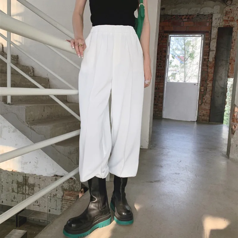 

HziriP Elegant Formal Elastic High Waist Casual Pants Women New Autumn Winter Sweatpants Plus Size OL Solid Sportswear Trousers