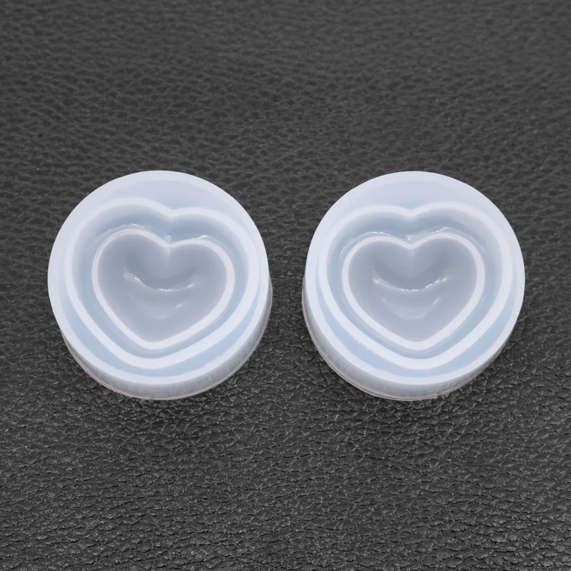 Love Heart Home двойная форма из кристаллов в форме сердца УФ-полимерные формы для