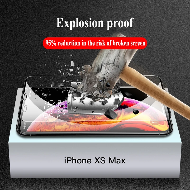 10H Анти-взрыв Защитное стекло для iPhone 6S 7 8 6 Plus закаленное защитное стекло для экрана для iPhone 11 Pro X Xs Max Xr безграничное стекло
