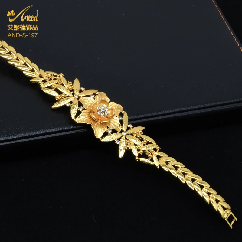 

ANIID Necklace set Woman Wedding Ethiopian Jewelry Bridal 24K Gold Plated Pakistani African Fashion Bracelet Ring Earring 2021