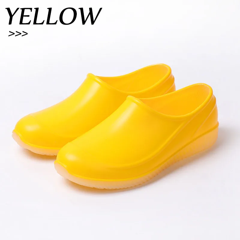 Сапоги женские резиновые водонепроницаемые низкие мягкие без застежки на