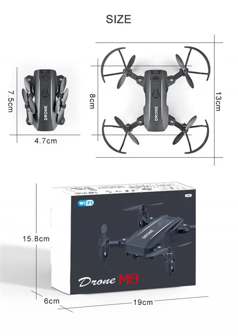 

Mini 4K/1080P Aerial Photography Drone Air Pressure Fixed Height Folding Fpv Quadcopter Gesture Camera Remote And APP Control