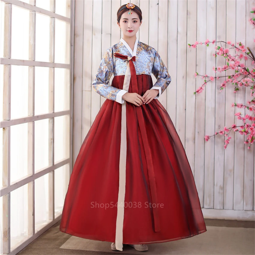 Традиционные корейские женские костюмы Hanbok Элегантные свадебные Palace