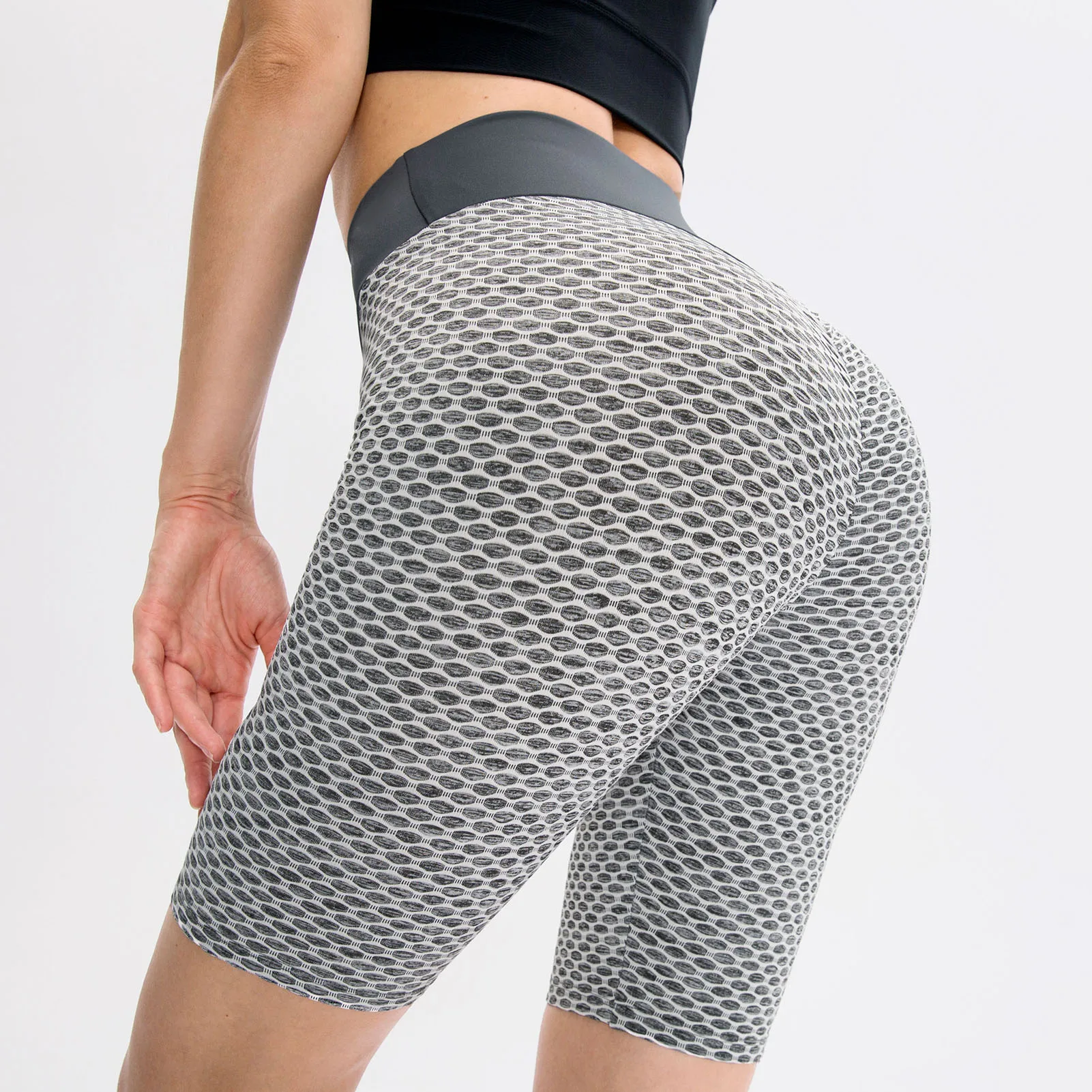 Женские Леггинсы пуш ап тонкие для фитнеса повседневные с высокой талией шорты