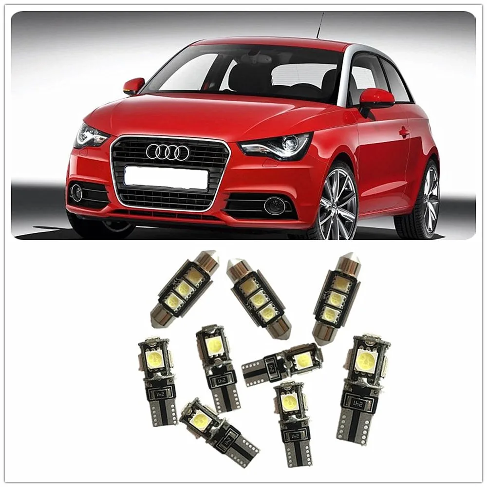 Посылка светодиодный светодиодного интерьера для AUDI A1 A4 A5 A6 или S5 (8T3) Q3 Q5 Q7 9 шт. |