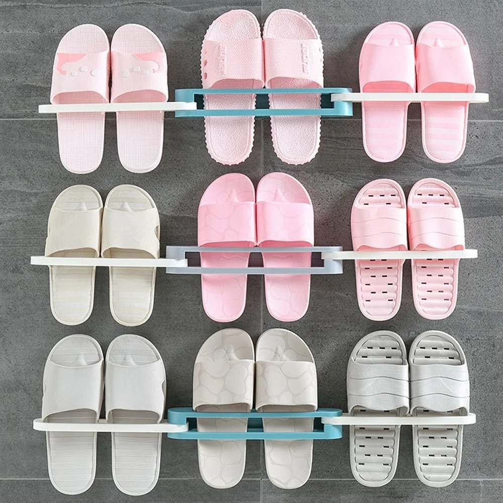 Многофункциональная Складная настенная вешалка для обуви на присоске