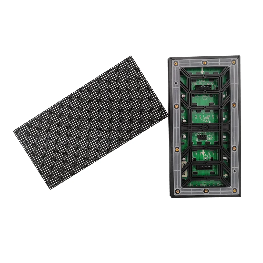 Бесшовное соединение, Высококачественная Светодиодная панель со светодиодным чипом, p4, уличный модуль 256 мм x 128 мм, 64x32 пикселей от AliExpress RU&CIS NEW