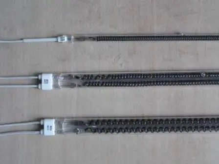 Кварцевая трубка инфракрасные тепловые лампы для стеклянной трафаретной